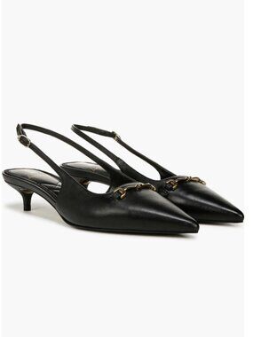 Sam Edelman Farrah Pointed Toe Slingback Kitten Heels